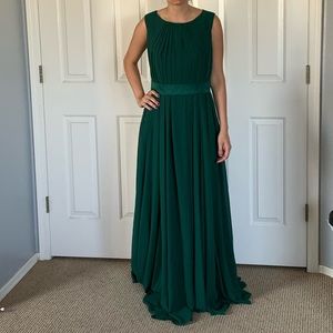 Allure Bridesmaids hunter green high neckline 8